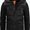 Indicode Jeans Winterjassen Winterjas Krem Heren Zwart
