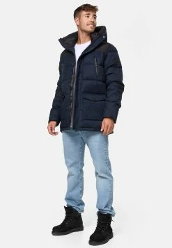 Indicode Jeans Winterjassen Winterjas Krem Heren Navy -Indicode Jeans Verkoop 2023 01b447483f79343623e4841982ddd379