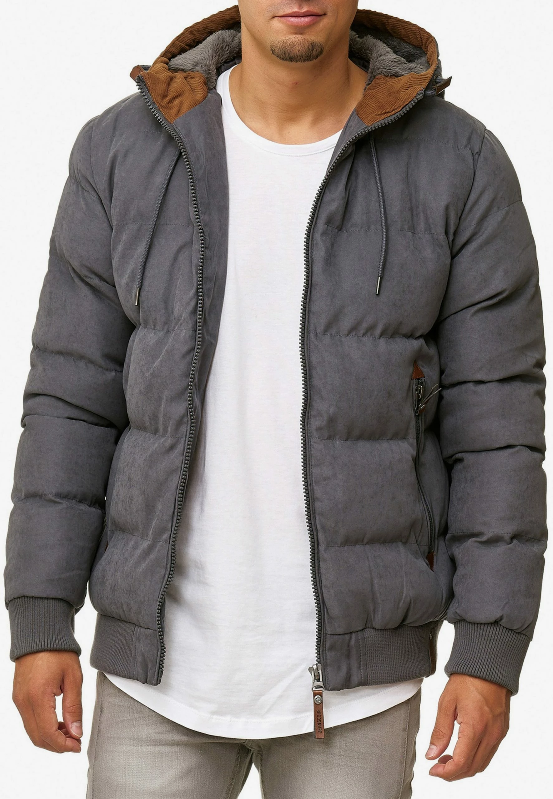 Indicode Jeans Winterjassen Winterjas Adeline Heren Donkergrijs 4 Indicode Jeans Winterjassen Winterjas Adeline Heren Donkergrijs - Afbeelding 2