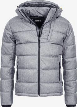 Indicode Jeans Winterjassen Winterjas Hebert Heren Grijs