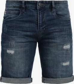 Indicode Jeans Denim Shorts Regular Broek Hallow Heren Blauw / Donkerblauw