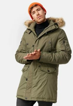Indicode Jeans Parkas Winterparka Jarl Heren Kaki -Indicode Jeans Verkoop 2023 05897738e9b98e90b5583a46be8462c9