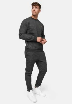 Indicode Jeans Crewneck Truien Trui Luk Heren Zwart / Zwart Gemêleerd -Indicode Jeans Verkoop 2023 0771a7dcad67a9aad3bca729116e8bae