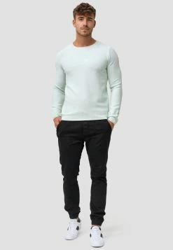 Indicode Jeans Crewneck Truien Trui Loakim Heren Mintgroen -Indicode Jeans Verkoop 2023 07921cb957da5b574bd8395b11c0b778