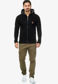 Indicode Jeans Vesten Gebreid Vest Lothian Heren Zwart -Indicode Jeans Verkoop 2023 08eefc8e5ebde4607a418d2edbbda96d