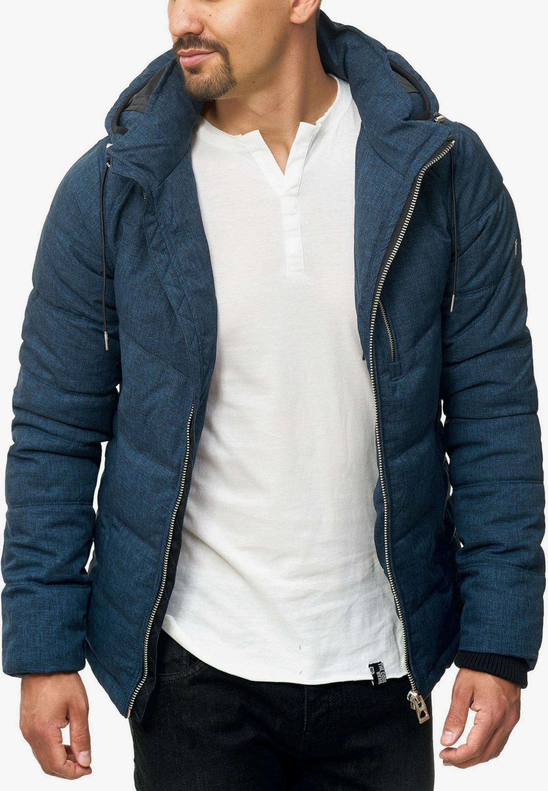 Indicode Jeans Winterjassen Winterjas Circus Heren Enziaan 4 Indicode Jeans Winterjassen Winterjas Circus Heren Enziaan - Afbeelding 2