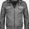 Indicode Jeans Leren Jassen Tussenjas Aaron Heren Rookgrijs -Indicode Jeans Verkoop 2023 0984961b1f10f0d94221553f8638b6e1