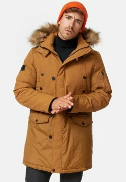 Indicode Jeans Parkas Winterparka Jarl Heren Bruin -Indicode Jeans Verkoop 2023 0a4ae4f2ed98fe313778feb5c410b883