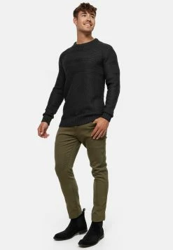Indicode Jeans Crewneck Truien Trui Mirek Heren Zwart -Indicode Jeans Verkoop 2023 0ab2975b967ee209b24984196df38cac