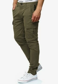 Indicode Jeans Cargobroeken Slimfit Cargobroek Mathews Heren Kaki -Indicode Jeans Verkoop 2023 0b02658fecc248b1c2aa79b504f14b50
