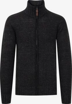 Indicode Jeans Vesten Gebreid Vest BERGEN Heren Donkergrijs