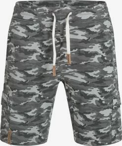 Indicode Jeans Shorts Regular Broek White Rock Heren Antraciet