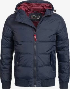Indicode Jeans Winterjassen Winterjas Adrian ZA Heren Navy
