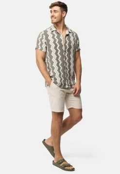 Indicode Jeans Shorts Regular Broek Caro Heren Greige -Indicode Jeans Verkoop 2023 0f0676d2b6efe858650253a53651fc92