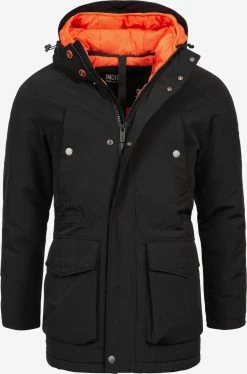 Indicode Jeans Parkas Winterparka Heren Zwart