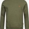 Indicode Jeans Crewneck Truien Trui Luk Heren Groen Gemêleerd