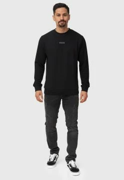 Indicode Jeans Sweatshirts Sweatshirt Baxter Heren Zwart -Indicode Jeans Verkoop 2023 1569ed78efdbc80f4b533f1131fd0bb5