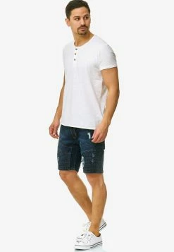 Indicode Jeans Denim Shorts Regular Jeans Ernest Heren Donkerblauw -Indicode Jeans Verkoop 2023 18e357ce48f3850eadb738a2384d6372