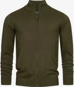 Indicode Jeans Vesten Gebreid Vest Lau Heren Kaki