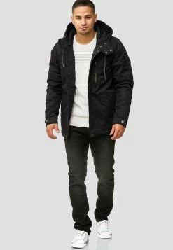 Indicode Jeans Winterjassen Winterjas Elmhurts Heren Zwart -Indicode Jeans Verkoop 2023 1d033ef73e0c53c1c1e78be71fb90e5c