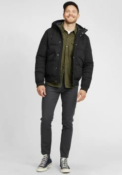 Indicode Jeans Winterjassen Winterjas Ravert Heren Zwart -Indicode Jeans Verkoop 2023 20510278902a8fec0e19f3e4a05d5935