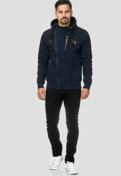 Indicode Jeans Sweatvesten Met Capuchon Sweatvest Elm Heren Navy -Indicode Jeans Verkoop 2023 22871e92f0729199e851e157250f88c2
