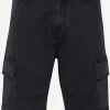 Indicode Jeans Cargo Shorts Regular Cargobroek Brom Heren Zwart