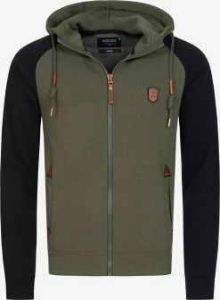 Indicode Jeans Sweatvesten Met Capuchon Sweatvest Arbutus Heren Kaki