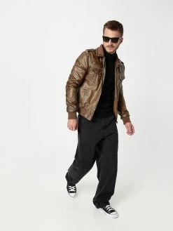 Indicode Jeans Leren Jassen Regular Fit Tussenjas Aaron Heren Bruin -Indicode Jeans Verkoop 2023 244e2096f26a9aad7921b2e101801c8f