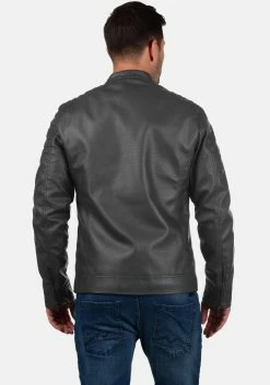 Indicode Jeans Leren Jassen Tussenjas Junction Heren Grijs -Indicode Jeans Verkoop 2023 2494a0477ed2a57235d61d2651978007