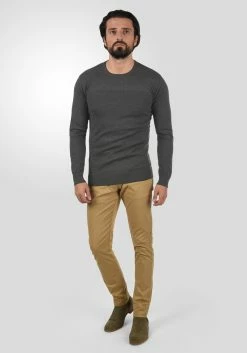 Indicode Jeans Crewneck Truien Trui Heren Grijs -Indicode Jeans Verkoop 2023 24a231add5562b9f170d78c00f14df96