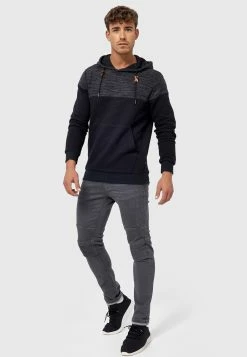 Indicode Jeans Hoodies Trui Heren Donkerblauw / Blauw Gemêleerd -Indicode Jeans Verkoop 2023 26a1e220298aae8c9067e3d9312d8236