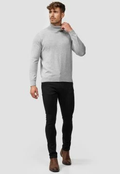 Indicode Jeans Coltruien Trui Kerwin Heren Grijs -Indicode Jeans Verkoop 2023 2737078ddaceb83f1c8e0f16114dc8f1