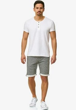 Indicode Jeans Shorts Regular Broek Bourchier Heren Zwart / Natuurwit -Indicode Jeans Verkoop 2023 29248f618d3dd5f90aa17723ae8b44ad