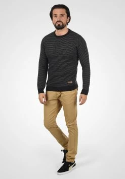 Indicode Jeans Crewneck Truien Trui Coppler Heren Zwart -Indicode Jeans Verkoop 2023 29520d6b71a25c0f369aa47617d8fc65