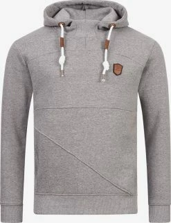 Indicode Jeans Hoodies Sweatshirt Meza Heren Grijs Gemêleerd