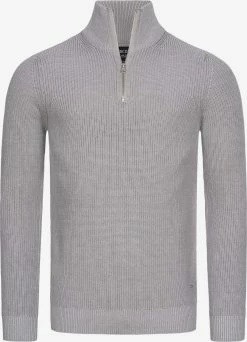 Indicode Jeans Coltruien Trui Mayer Heren Lichtgrijs