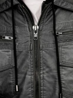 Indicode Jeans Leren Jassen Tussenjas Aaron Heren Rookgrijs -Indicode Jeans Verkoop 2023 2b6c7c6a72218f51ef9cf122f358ae96