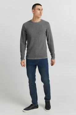 Indicode Jeans Crewneck Truien Trui Karpo Heren Grijs -Indicode Jeans Verkoop 2023 2bda59117ada74dbb8ea09d514d12ca0