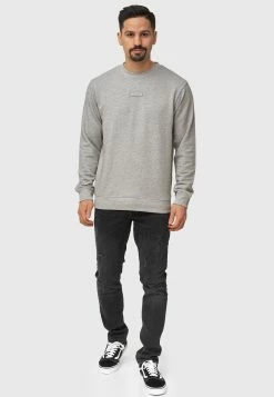 Indicode Jeans Sweatshirts Sweatshirt Baxter Heren Grijs -Indicode Jeans Verkoop 2023 2c00bb76ff6797141922779d07b35d47