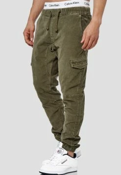 Indicode Jeans Cargobroeken Regular Cargobroek Walker Heren Kaki -Indicode Jeans Verkoop 2023 2e6704729bb087d657e5591db9fff655