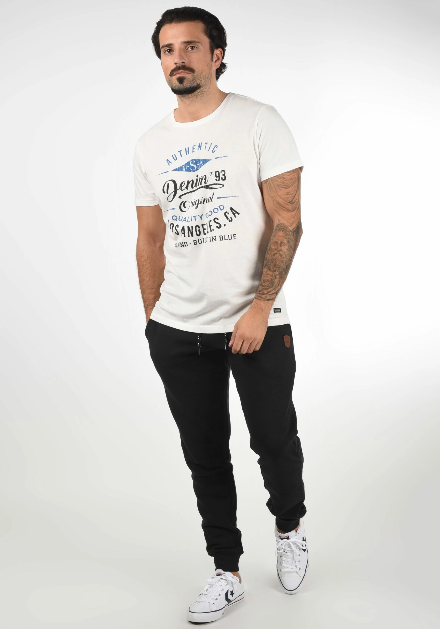 Indicode Jeans Sweatpants Regular Broek Hultop Heren Zwart 5 Indicode Jeans Sweatpants Regular Broek Hultop Heren Zwart - Afbeelding 3