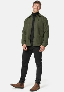 Indicode Jeans Tussenjassen Tussenjas Thanasis Heren Groen -Indicode Jeans Verkoop 2023 2ec5161362c91a34f7f3afc39a972e50