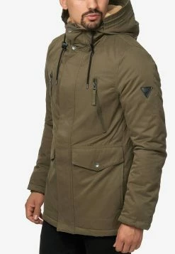 Indicode Jeans Parkas Winterparka Loaf Heren Kaki -Indicode Jeans Verkoop 2023 30137c09ed056530445e50d739a5a434