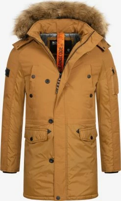 Indicode Jeans Parkas Winterparka Jarl Heren Bruin