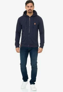 Indicode Jeans Sweatvesten Met Capuchon Sweatvest Braidwood Heren Enziaan -Indicode Jeans Verkoop 2023 3272db7eac77efdceca62e21d01ee8ad