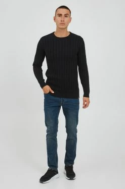 Indicode Jeans Crewneck Truien Trui PAULETTA Heren Zwart -Indicode Jeans Verkoop 2023 332fff76921e2fed4e5ca8b779880153
