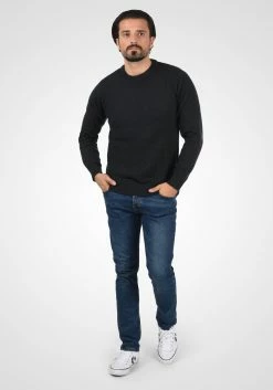 Indicode Jeans Crewneck Truien Trui Ricardo Heren Zwart -Indicode Jeans Verkoop 2023 35811941067cab7b443d723124249a49