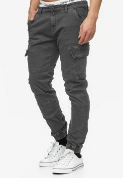 Indicode Jeans Cargobroeken Tapered Cargobroek August Heren Grijs -Indicode Jeans Verkoop 2023 36317ba99d3a7c220e584ab21ce541e1