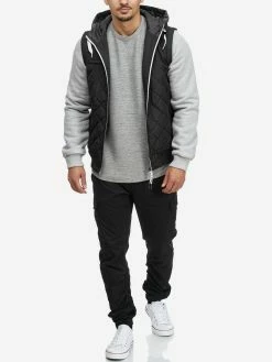 Indicode Jeans Tussenjassen Tussenjas Harry Heren Zwart -Indicode Jeans Verkoop 2023 3649082ca5a96bbbb0c77af3092c1a5b